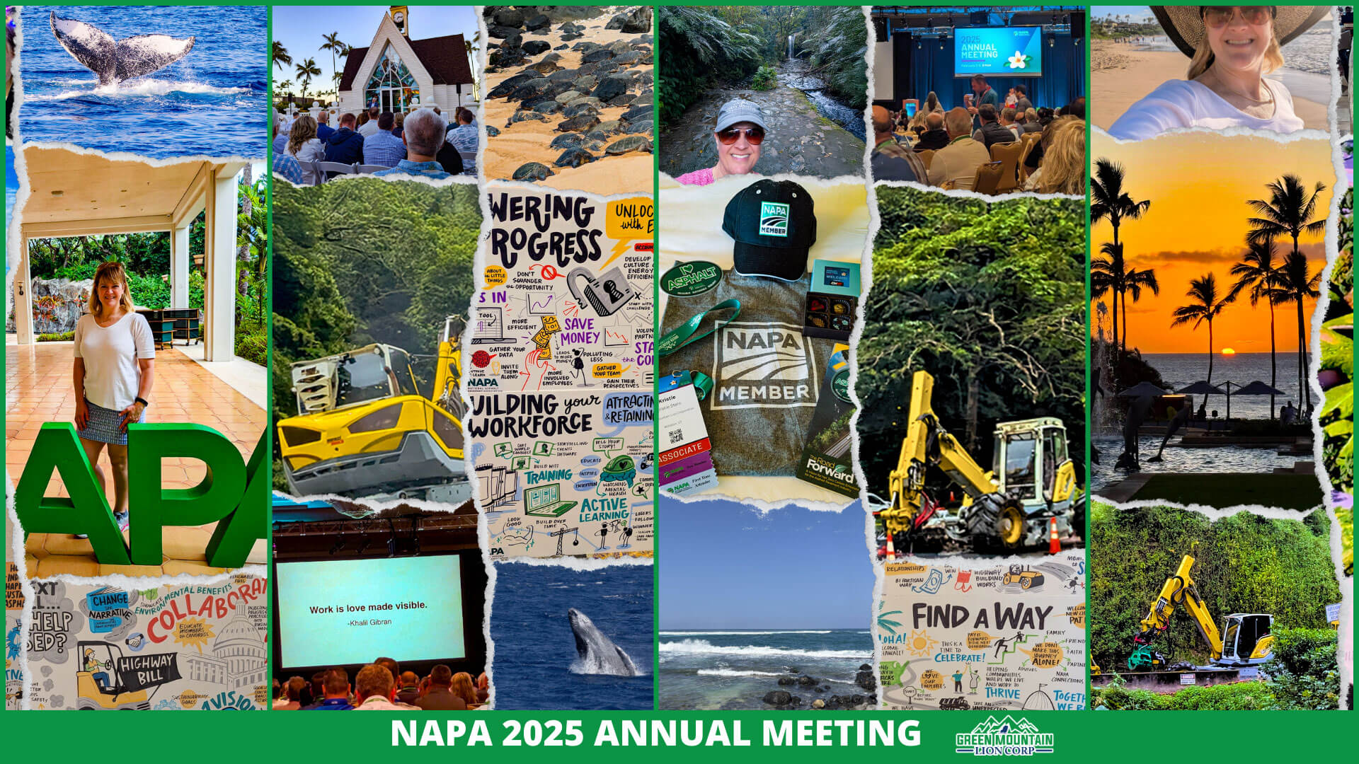 Aloha NAPA 2025 Annual Meeting Green Mountain Lion Corporation Web Collage